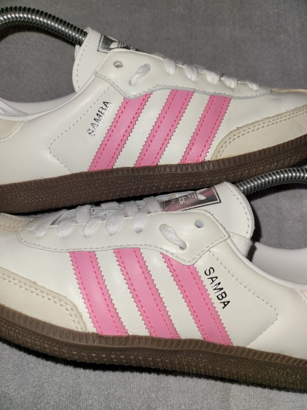 Adidas Samba OG Women’s Size 7.5 US Lucid Pink/Cloud White Gum Shoes IG1962 - Picture 8 of 16